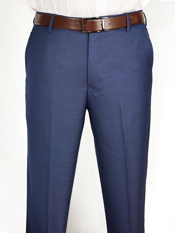 Buy Men Navy Solid Slim Fit Formal Trousers Online - 753914 | Peter England