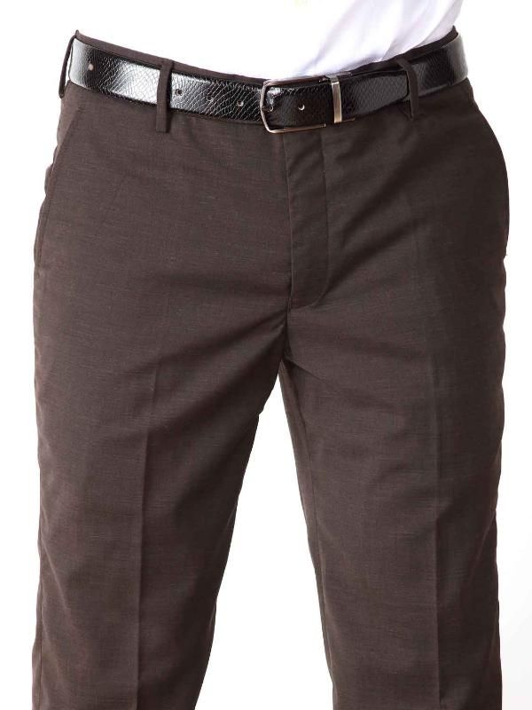 Pollone Fil-A-Fil Black Tailored Fit Blended Trousers