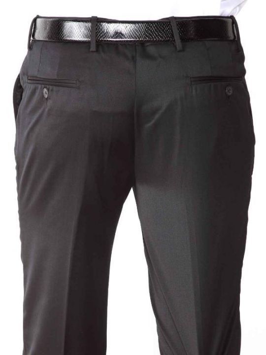 Pollone Black Slim Fit Trouser