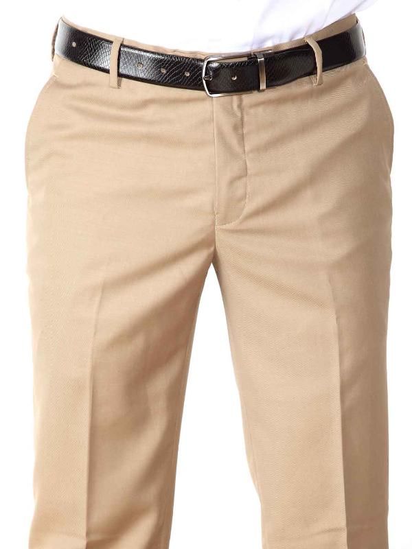 Piatto Khaki Slim Fit Blended Trousers