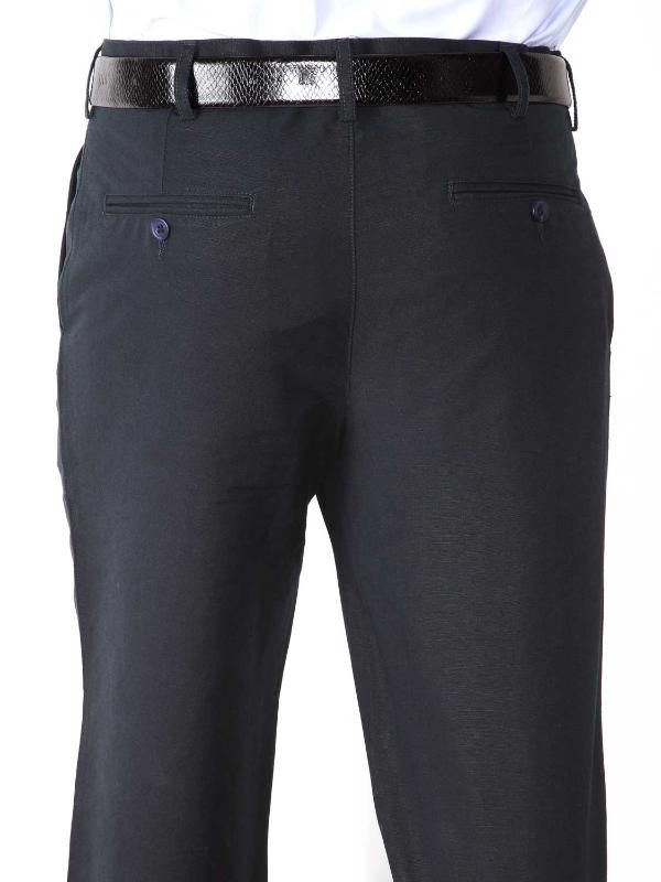 Portofino Navy Classic Fit Blended Trousers