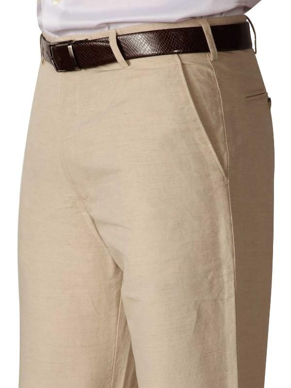 Portofino Stone Classic Fit Blended Trousers