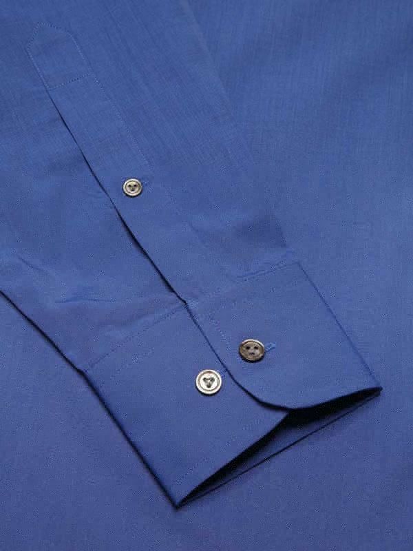 Fil A Fil Ink Solid Full sleeve single cuff Classic Fit Semi Formal Dark Cotton Shirt