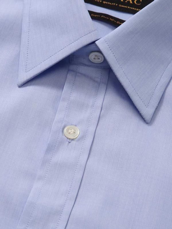 Buy Fil A Fil Sky Cotton Classic Fit Casual Solid Shirt | Zodiac