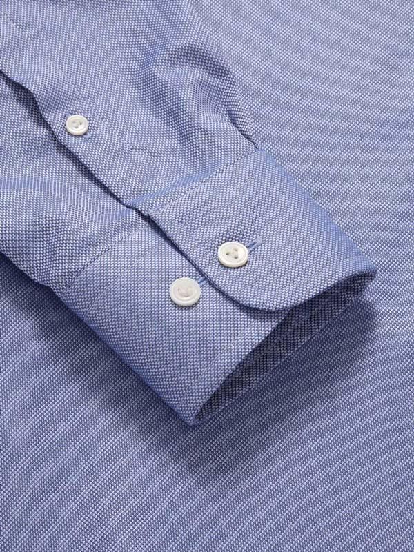 Structure Ink Solid Full sleeve single cuff Tailored Fit Classic Formal Cut away collar Cotton Shirt