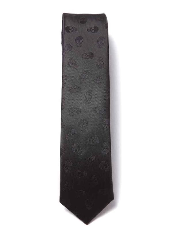 ZT-229 Solid Black Polyester Skinny Tie