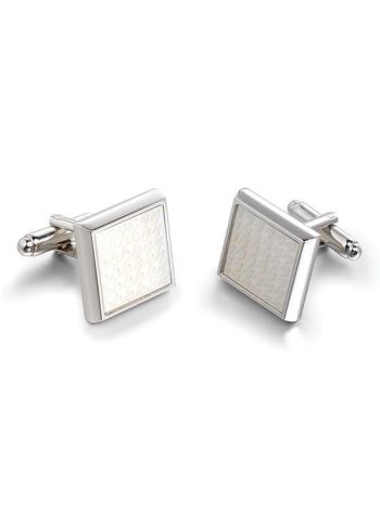 White Mother of Pearl Cufflinks
