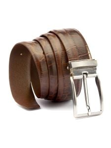 Z3 Brown Braided Non-Leather Belt