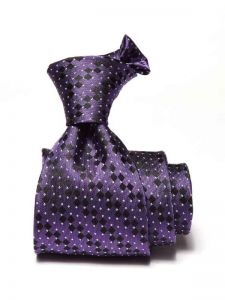 campania structure classic dark purple silk ties