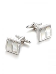 mother of pearl white cufflinks