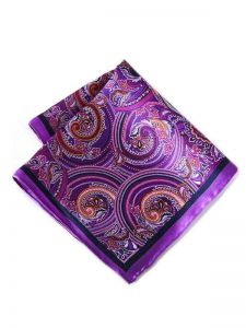 silk purple pochette 