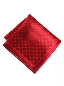 silk red and maroon pochette
