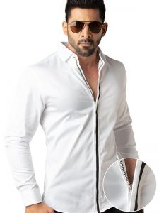 aegon zipper cotton shirts