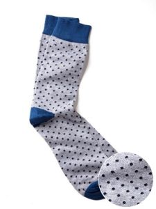 z3 grey and blue dots cotton socks