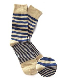 z3 striped blue cotton socks