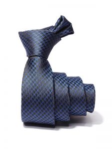 assort misc structure blue polyester ties
