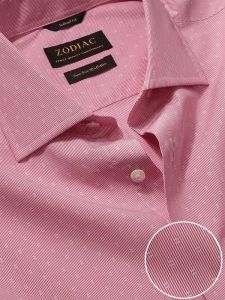 zodiac cricoli pink stripe cotton shirts