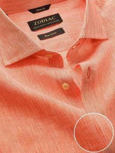 filafil orange linen solid shirts