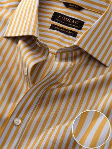 vivace stripe yellow cotton shirts