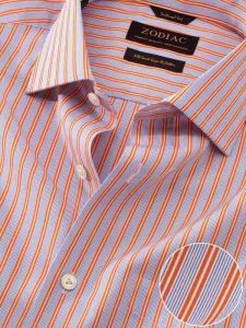 vivace stripe orange cotton shirts