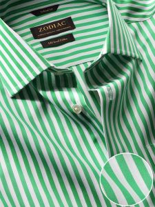 vivace stripe green ctn shirts