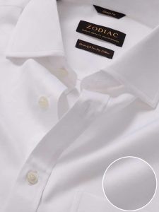 zodiac antonello pln cotton white shirts