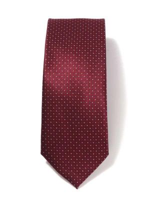 Kingcross Structure Solid Maroon Polyester Tie