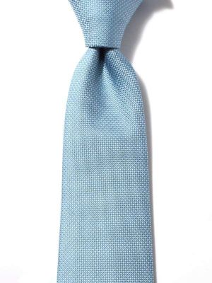 Kingcross Structure Solid Turquoise Polyester Tie
