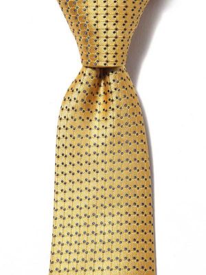 Kingscrest Minimal Medium Gold Polyester Tie