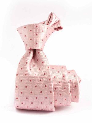 Verona Minimal Light Pink Silk Tie