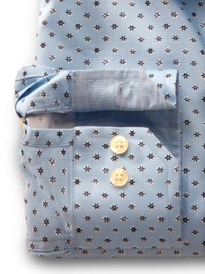 Maho Sky Printed Full sleeve single cuff   Cotton Shirt