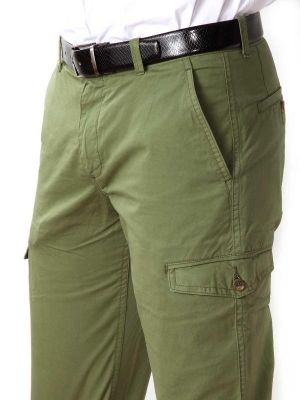 Z3 Cargo Sage Tailored Fit Cotton Trousers