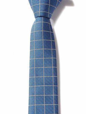 ZT-297 Checks Blue Polyester Tie