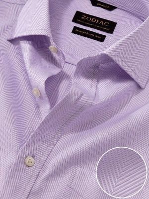 Antonello Lilac Solid Full sleeve single cuff Classic Fit Classic Formal Cotton Shirt