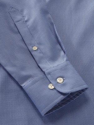Cione Blue Check Full sleeve single cuff Tailored Fit Classic Formal Cotton Shirt