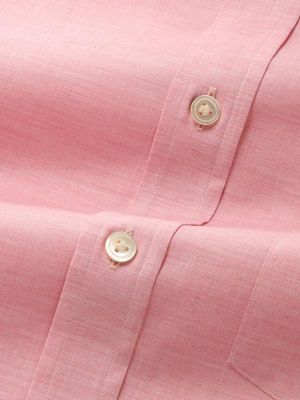 Venete  Pink Solid Half sleeve Classic Fit Semi Formal Cotton Shirt