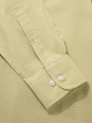 Vivace Mint Check Full Sleeve Classic Fit Semi Formal Cotton Shirt