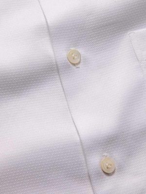 Tramonti White Solid Full sleeve single cuff Tailored Fit Classic Formal Cut away collar Cotton Shirt