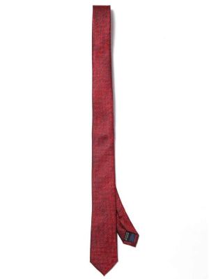 ZT-228 Structure Solid Red Polyester Tie