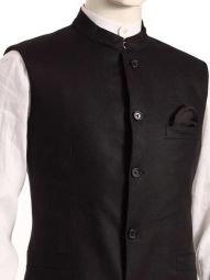 sleeveless jodhpuri black jackets