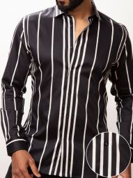 Angelo stripe black shirts