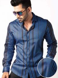 Sinaloa stripe cobalt shirts
