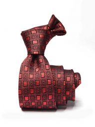 florentine minimals dark red slim silk ties