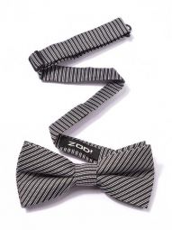 black and white stripes polyester bow ties