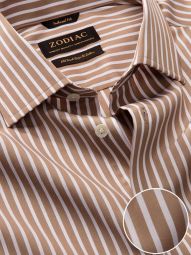 barboni  stripe beige cotton shirts  