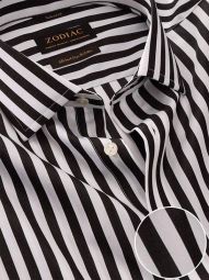 barboni stripe black and white cotton shirts