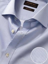Antonello Solid Sky Classic Fit Formal Cotton Shirt