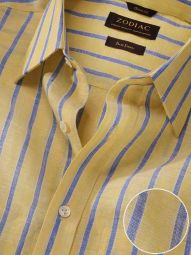 zodiac yellow stripe linen shirts