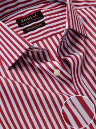 vivace stripe maroon ctn shirts
