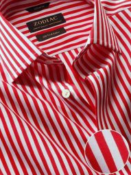 vivace stripe red ctn shirts